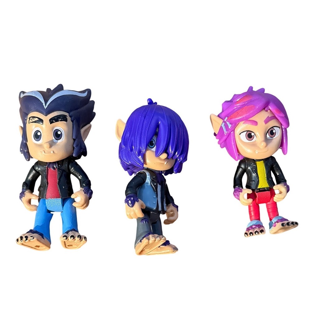 PJ Masks Wolfie Kids Figures Rip Howler Kevin Werewolf‎ Trio Action Figure Lot